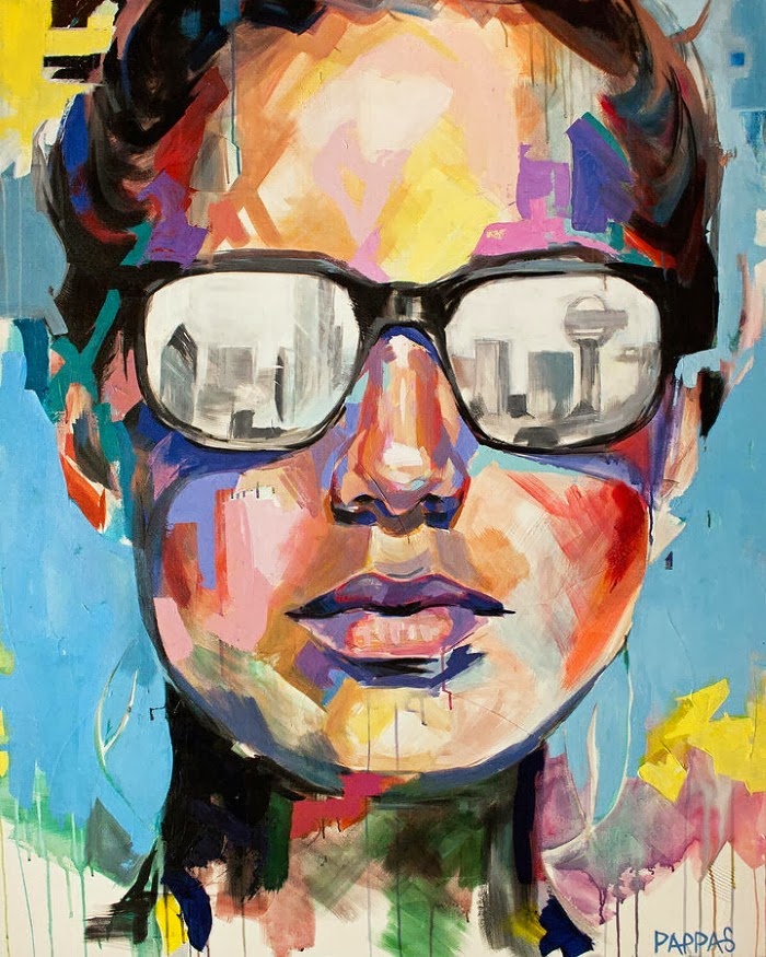 Красочный портрет человека. Julia Pappas