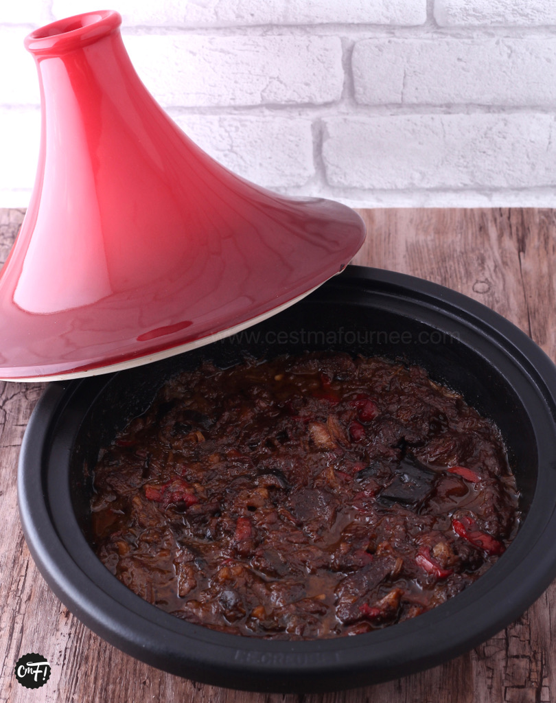Le tajine de boeuf aux aubergines