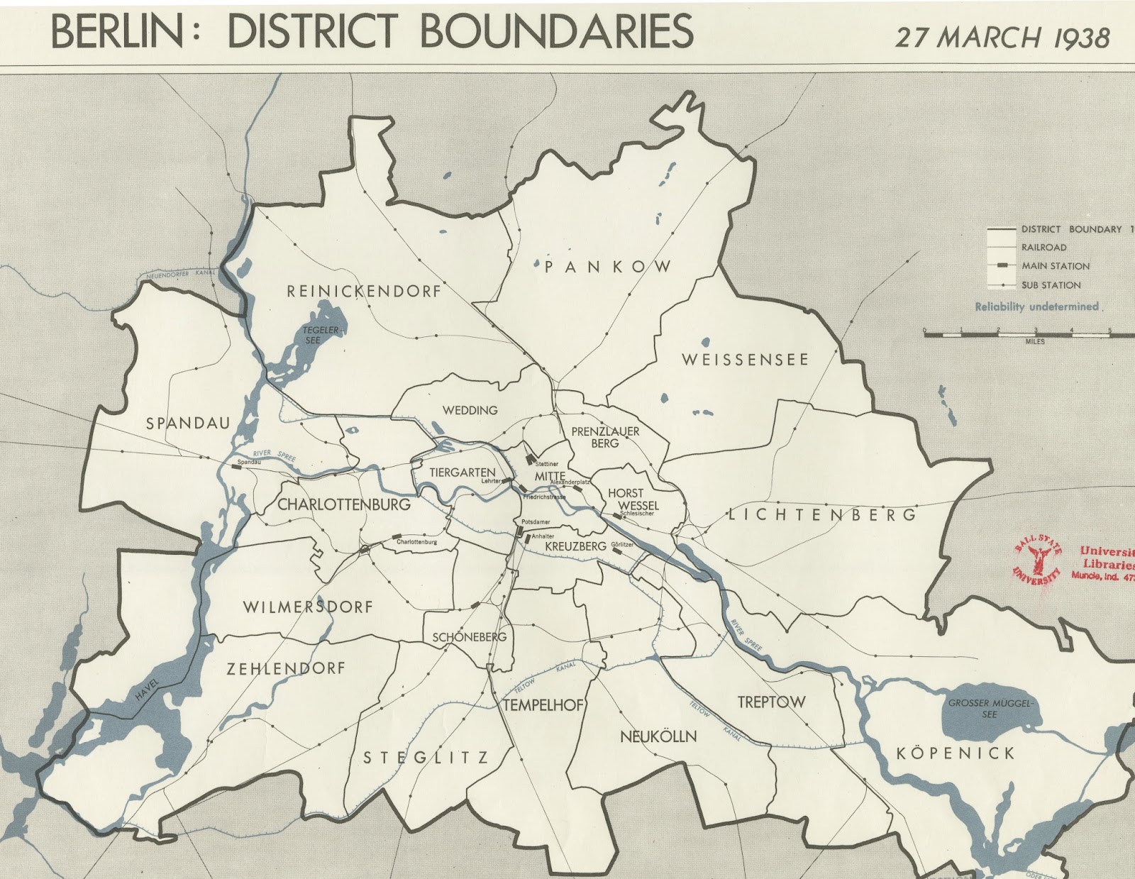 GIS Research and Map Collection Maps of Berlin Available from Ball