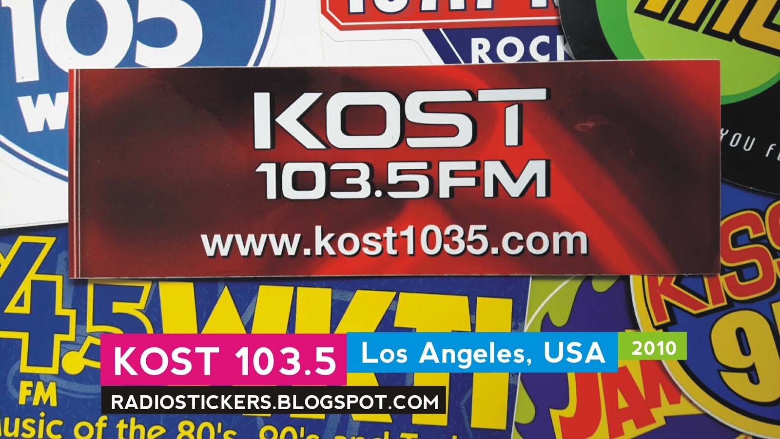 Radio station stickers and more kost 103 5 los angeles 2001 and