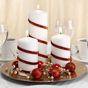 Velas decoradas para o Natal Velas decoradas para o Natal