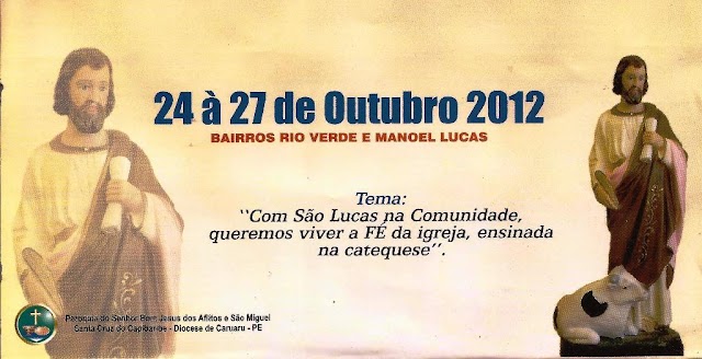 Festa de São Lucas Evangelista - Bairro Rio Verde