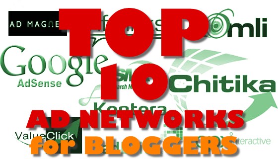 Top 10 Ad networks for Bloggers