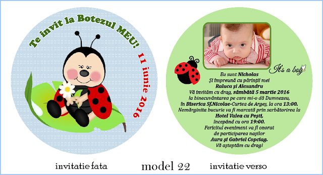 invitatii botez rotunde