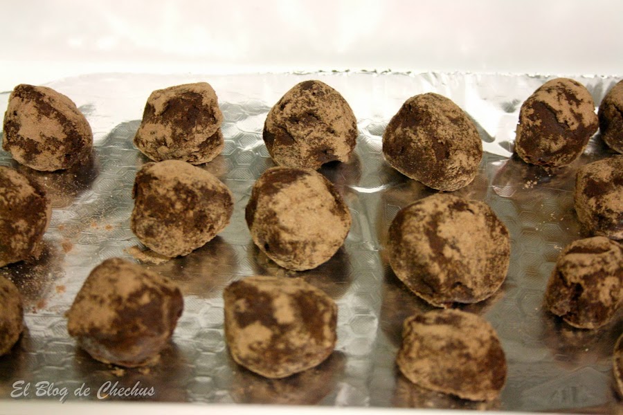 Trufas con naranja confitada, El Blog de Chechus, Chechus Cupcakes, postres