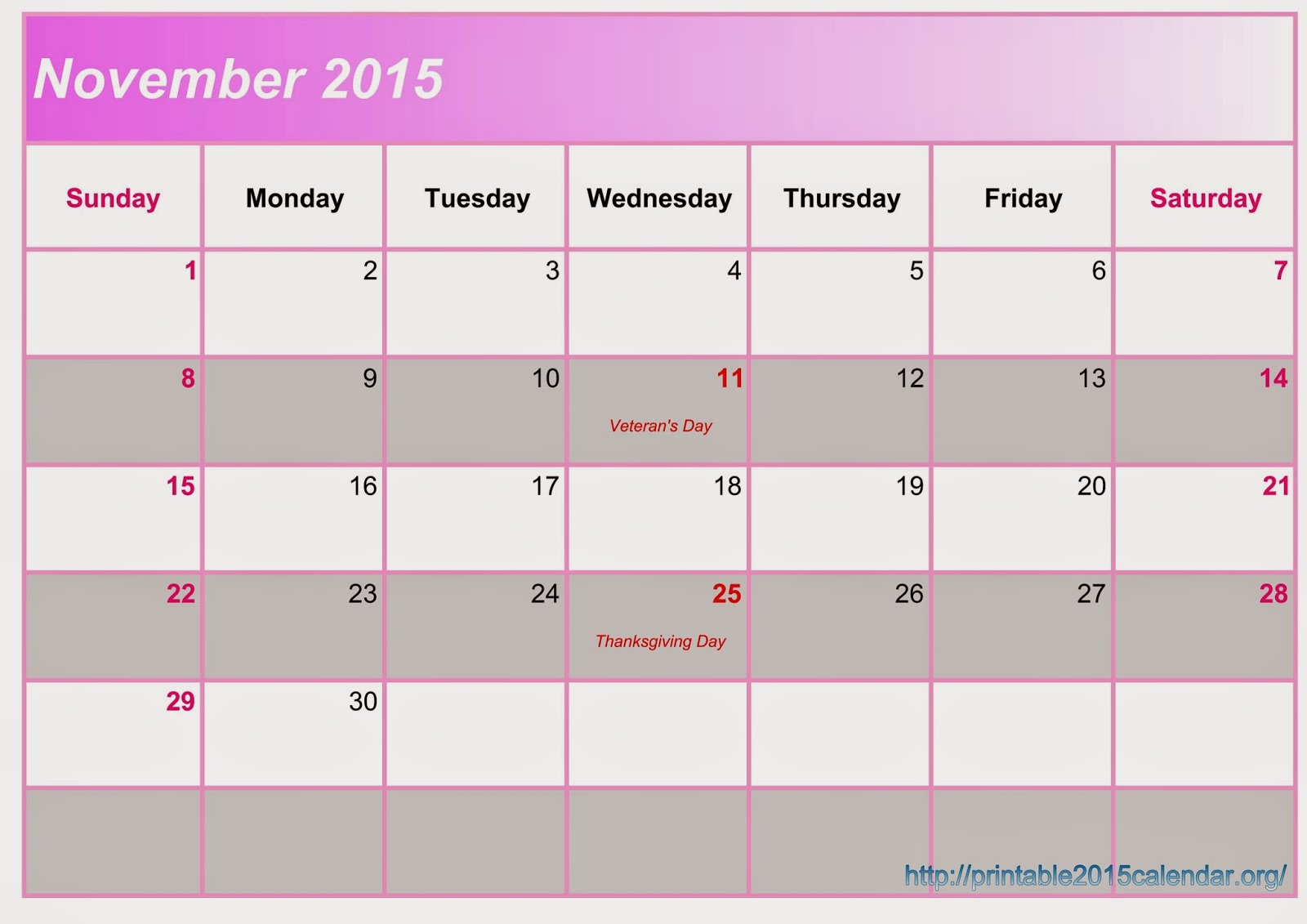 calendar pages july 2015