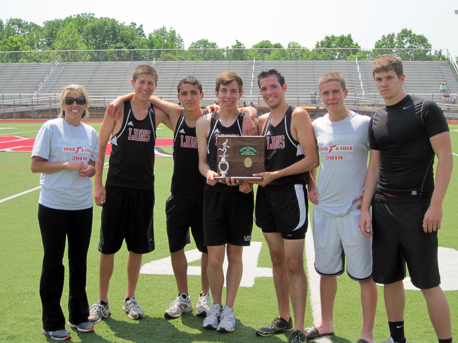 New Richmond High School Sports Lions finish 2nd in Div. II track district