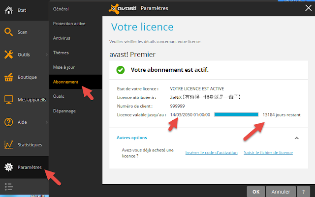 how to install the avast antivirus pro license key
