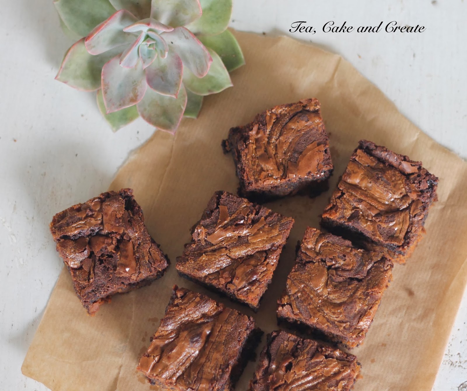 Tea, Cake & Create Peanut Butter and Syrup Chocolate Brownies