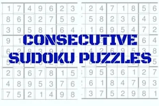 Consecutive Sudoku Puzzles