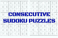 Consecutive Sudoku Puzzles
