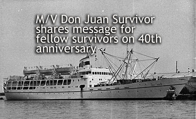 Don Juan Survivor shares message for fellow survivors on 40th anniv of event