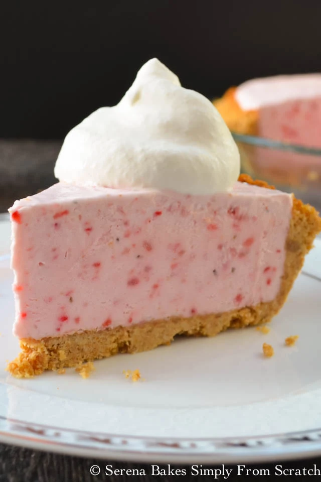 Frozen strawberry Cheesecake is a perfect summertime dessert!