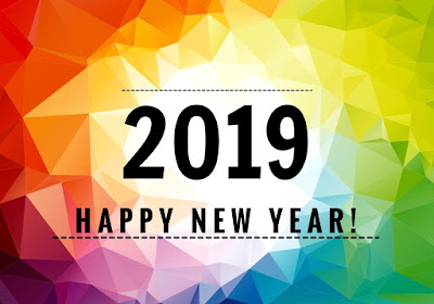 colorful happy new year 2019 vector Happy New Year 2019 : Wishes, Messages, Images, Quotes, Greetings, SMS and Whatsapp Status