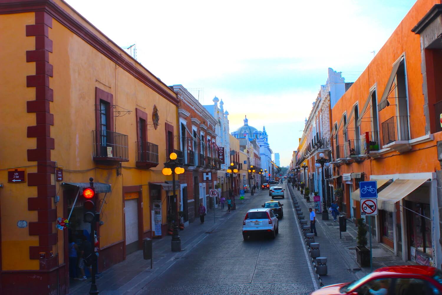 puebla street for walking