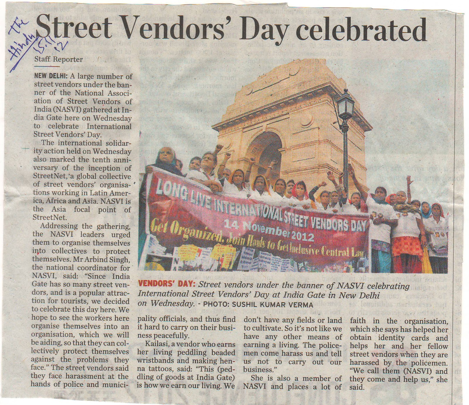 essay on role of street vendors