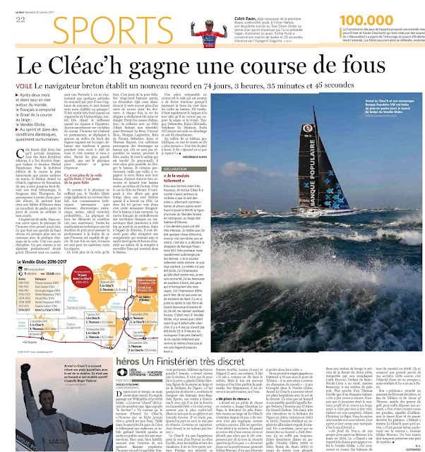 Vendée Globe 2016 - 2017 Victoire et avaries