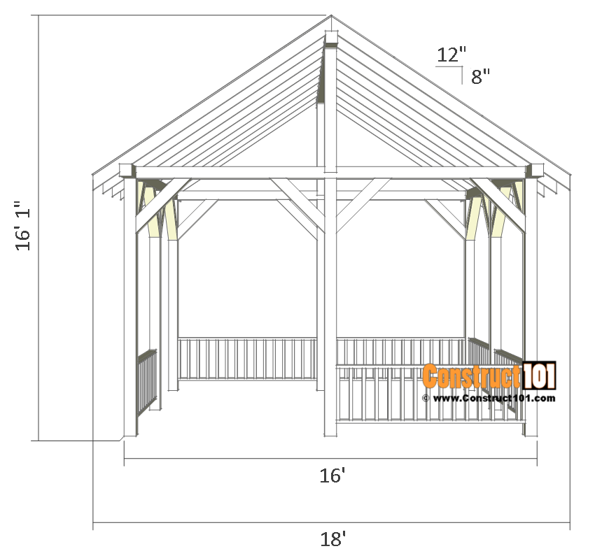 How to Build a Storage Shed Free Pavilian Plans Material List PDF Download