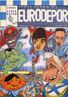 "EuroDépor" (Forza Dépor 2) E.V.Pita / H. Tello (1993) http://evpitacomic.blogspot.com/2010/07/album-eurodepor-evpita-htello-1993.html