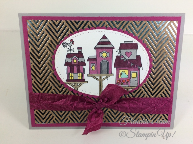 Frenchie' Team, Flying Home, Stampin'Up!, Foil Frenzy Designer paper,