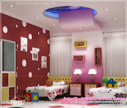 interior middle class bedroom designs kerala arch roof interiors tiles kid slopping 2300 testing modern kitchen single keralahousedesigns sq feet