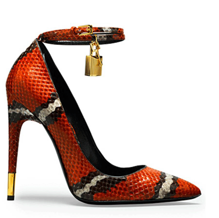 tom ford heels with the locket