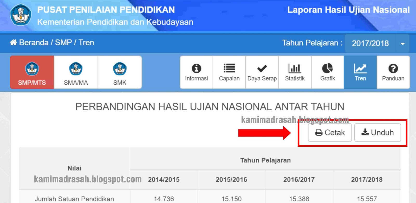 Cara Melihat Hasil Un Sekolah Madrasah Kami Madrasah