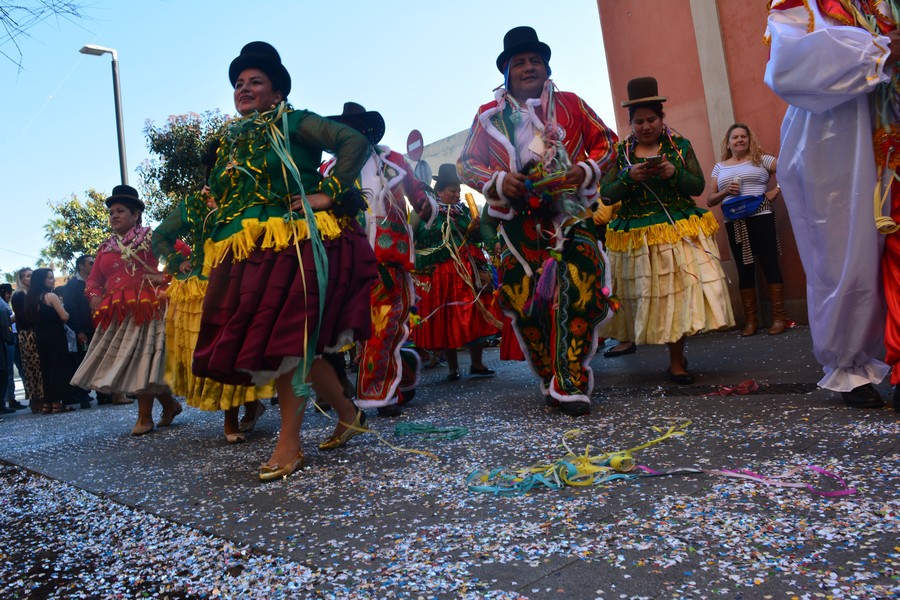 Carnaval Barceloneta gros plans danseurs Carnaval Barceloneta