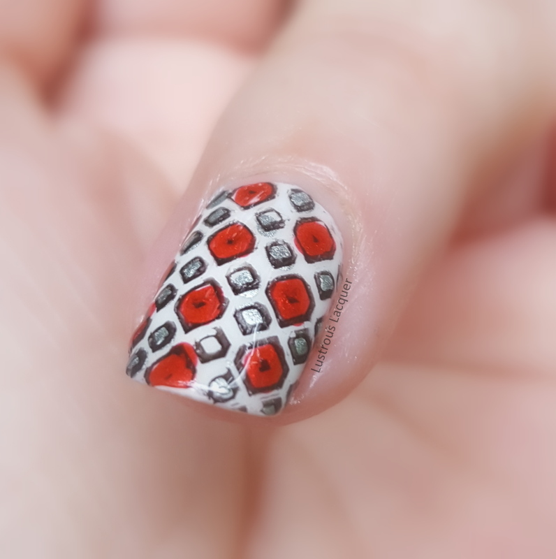 Queen of Hearts Nail Art , \u003cem\u003eLustrous Lacquer\u003c\/em\u003e