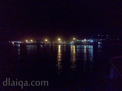 pelabuhan Bakauheni di malam hari