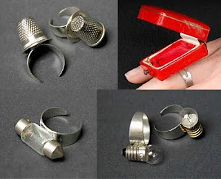 Diseño de anillo muy creativo e inusual DIY