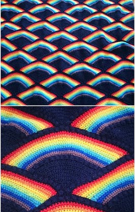 Crochet Rainbow For Quilt Crochet Rainbow For Quilt