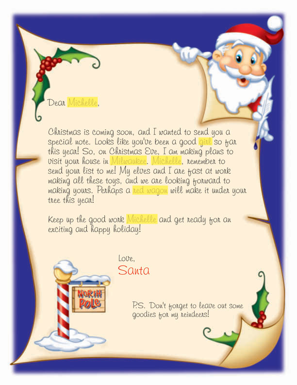 Merry Christmas How To Write A Letter To Santa Clause