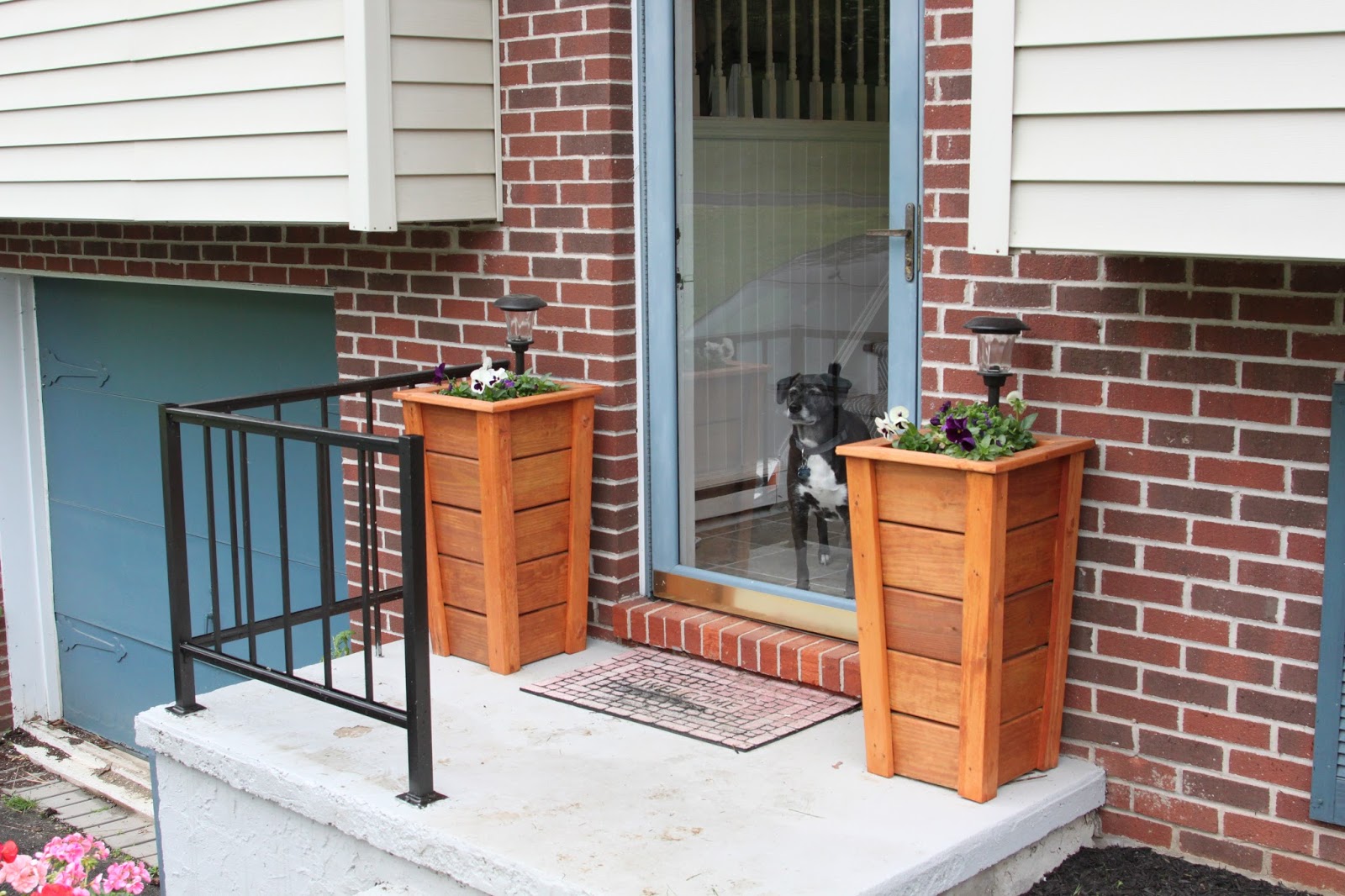 Lancaster Ave Living Tall Planters for the Front Porch