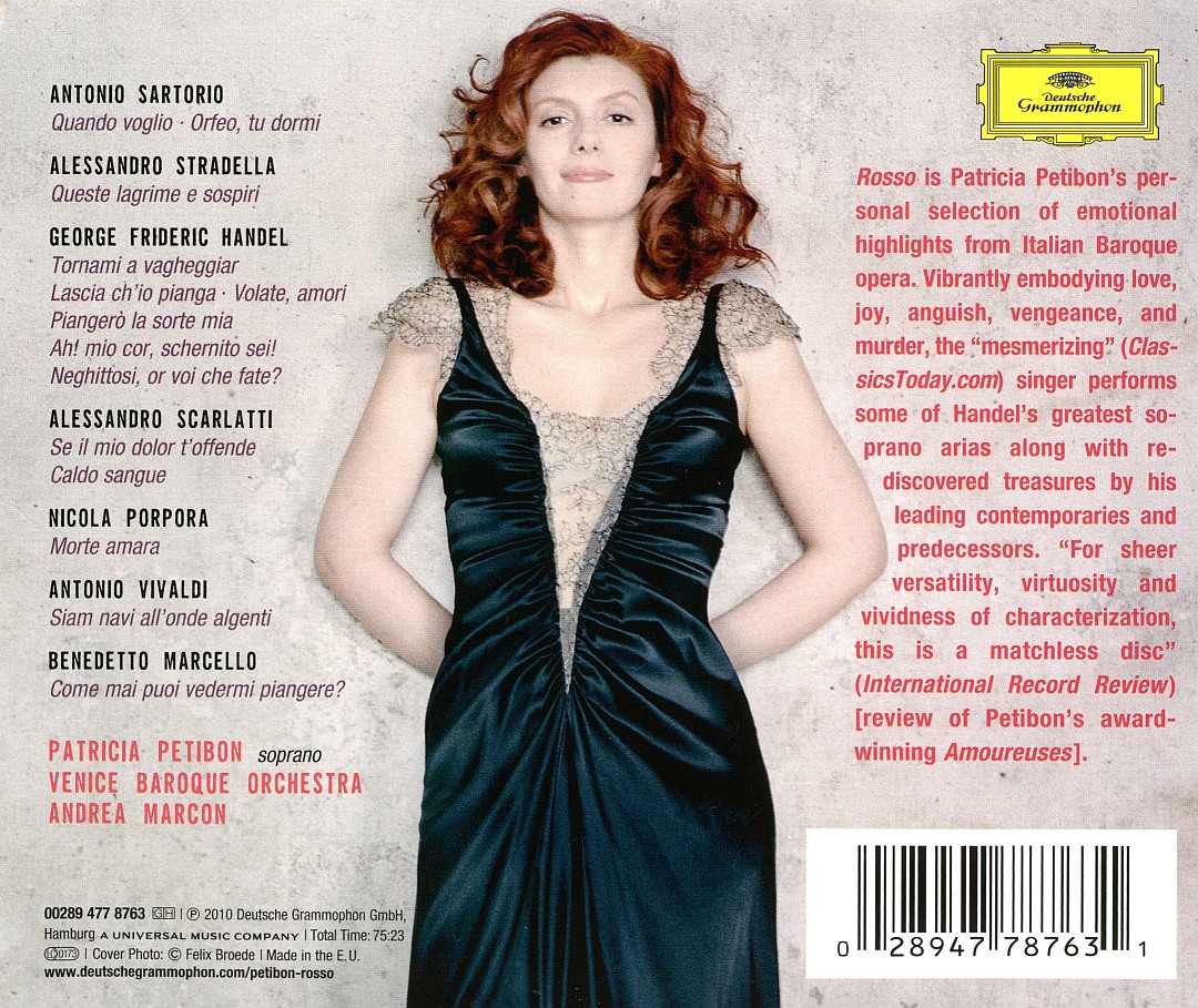 makdelart - classique: Rosso. Italian Baroque Arias (Patricia Petibon ...