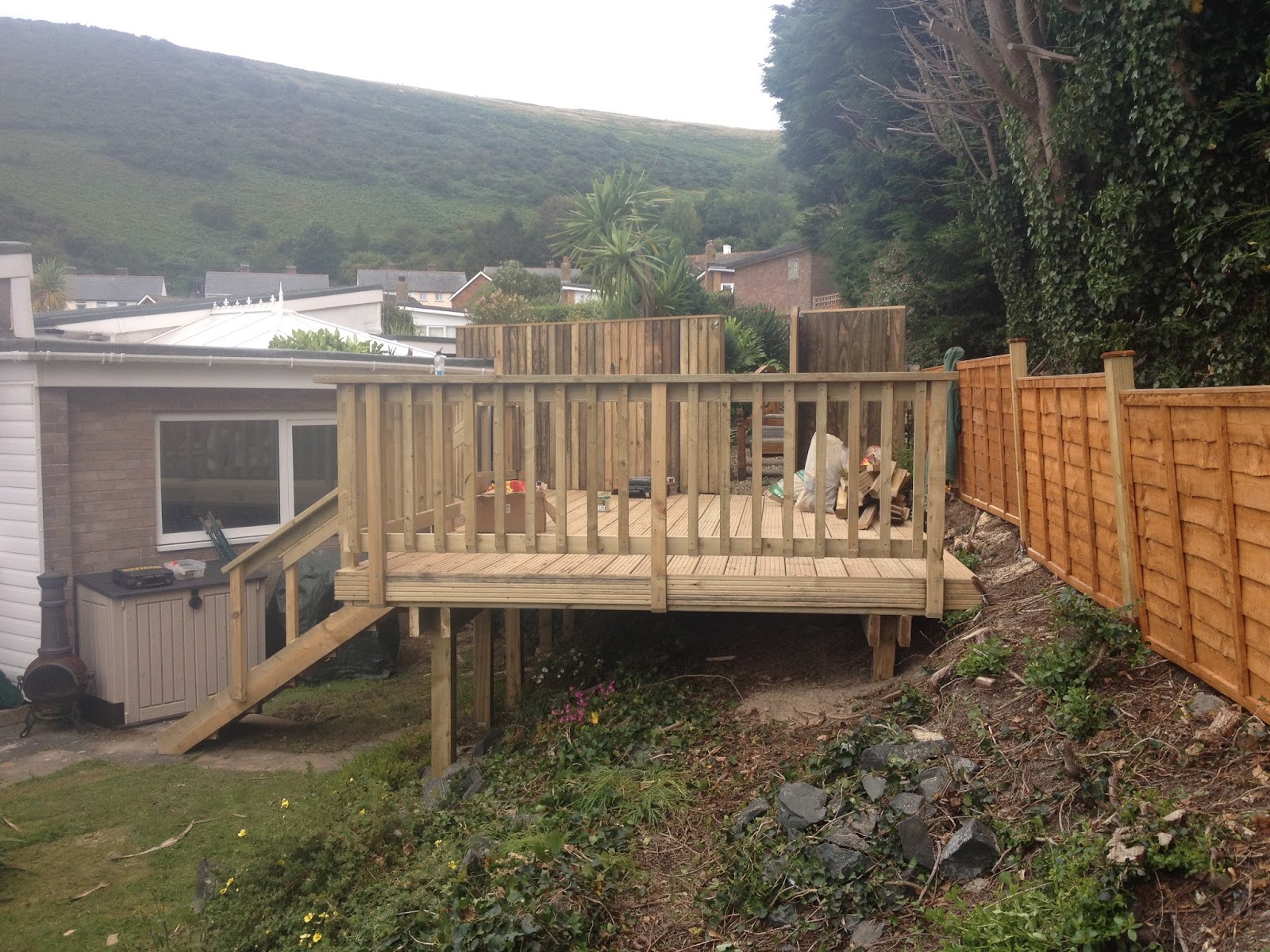 Garden Carpentry. Timber decking design and build: our ... Garden Carpentry. Timber decking design and build: our ... on Decking Ideas For Sloping Garden id=12867