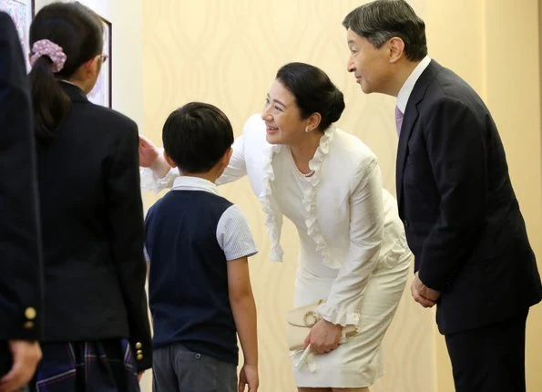 Emperor Naruhito and Empress Masako also visited an animal welfare center at Odate station in Akita