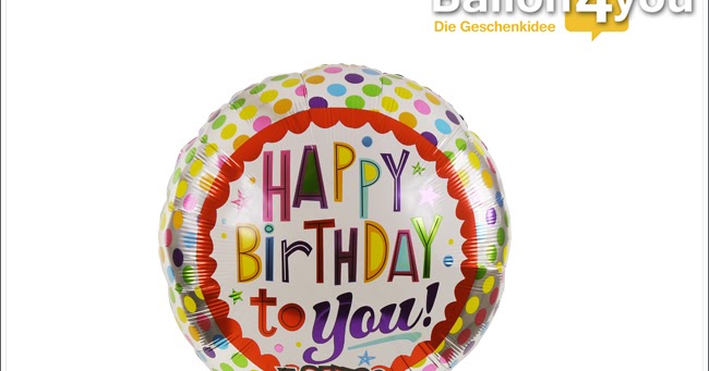Alles Gute zum Geburtstag Singballon inklusive Grußkarte | Ballon4you - Hier finde ich mein Geschenk
