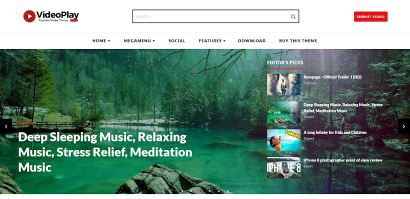 VideoPlay Free Blogger Template