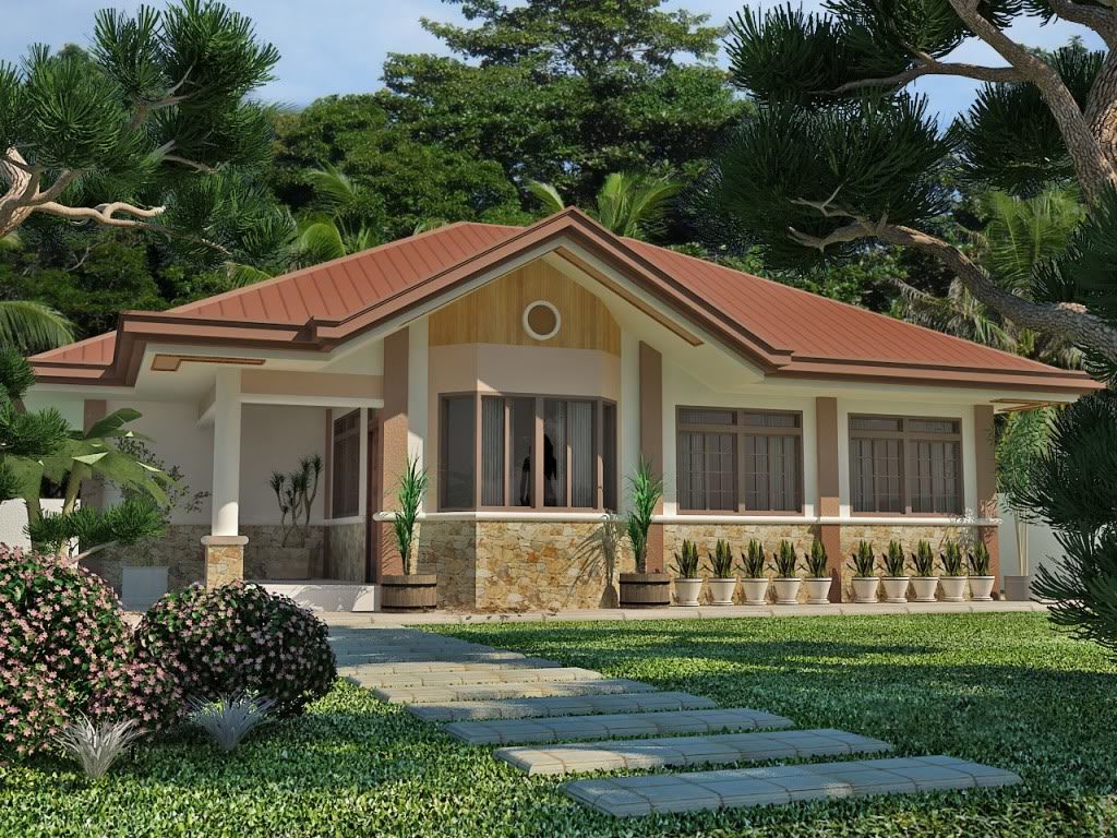 55+ Simple Filipino Bungalow House Design With Floor Plan, Charming Style!