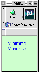 Netscape 4.79's minimized window