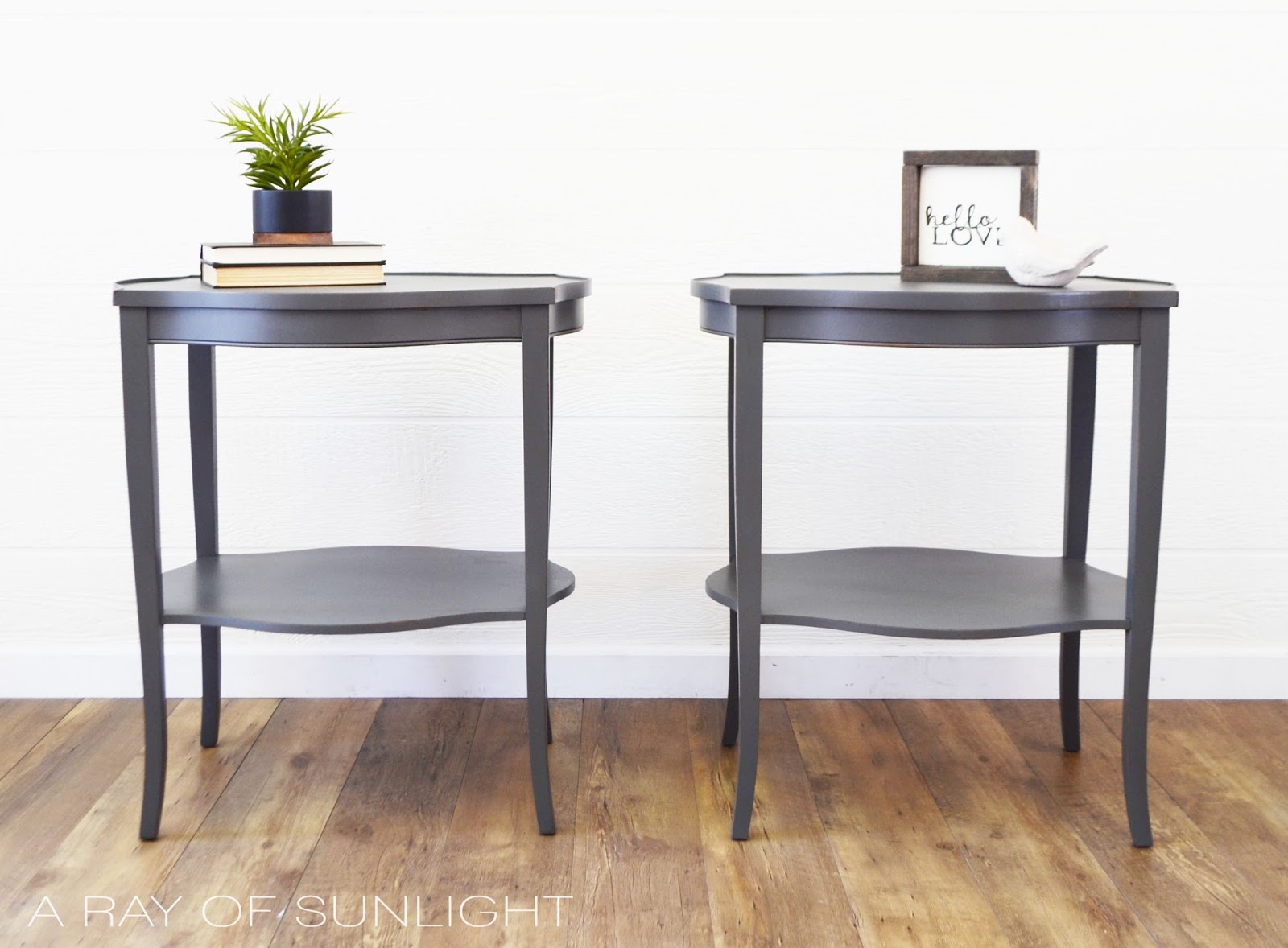 The Chic Grey Side Tables