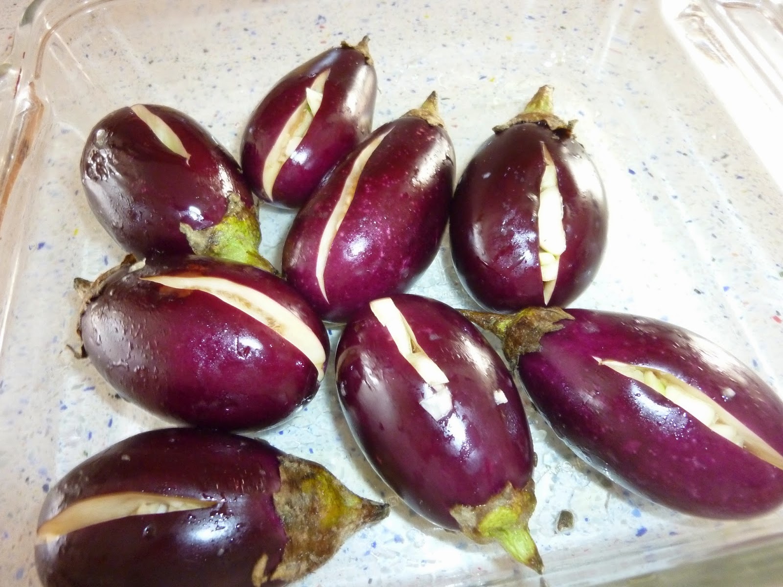 The Yellow Apron GarlicRoasted Baby Eggplant