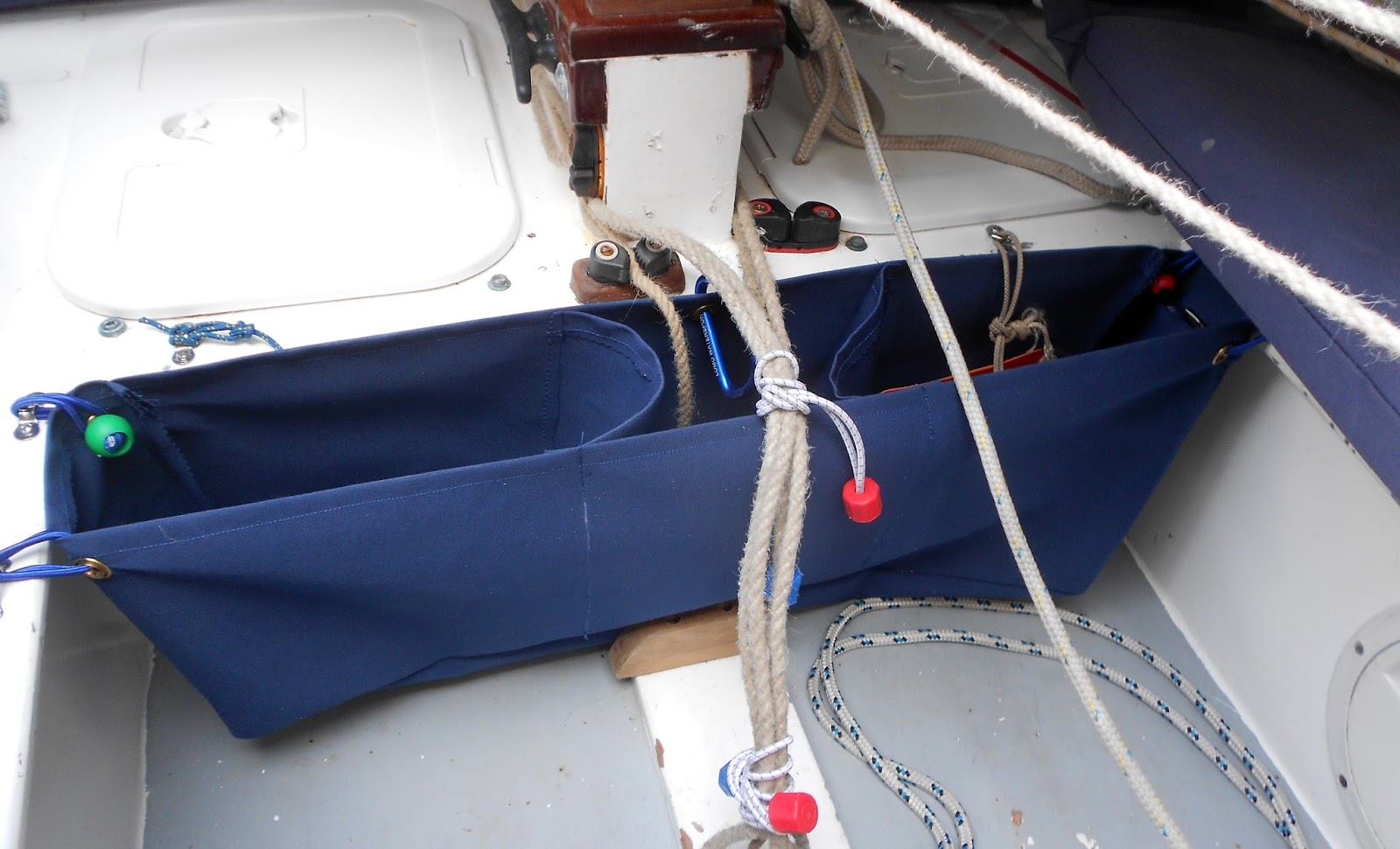 Arwen's meanderings dinghy cruising making cheap halyard bags