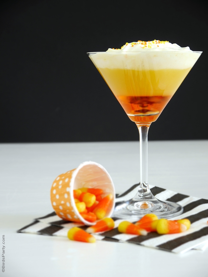 Candy Corn Halloween Cocktail Video Recipe Party Ideas Party Printables Blog
