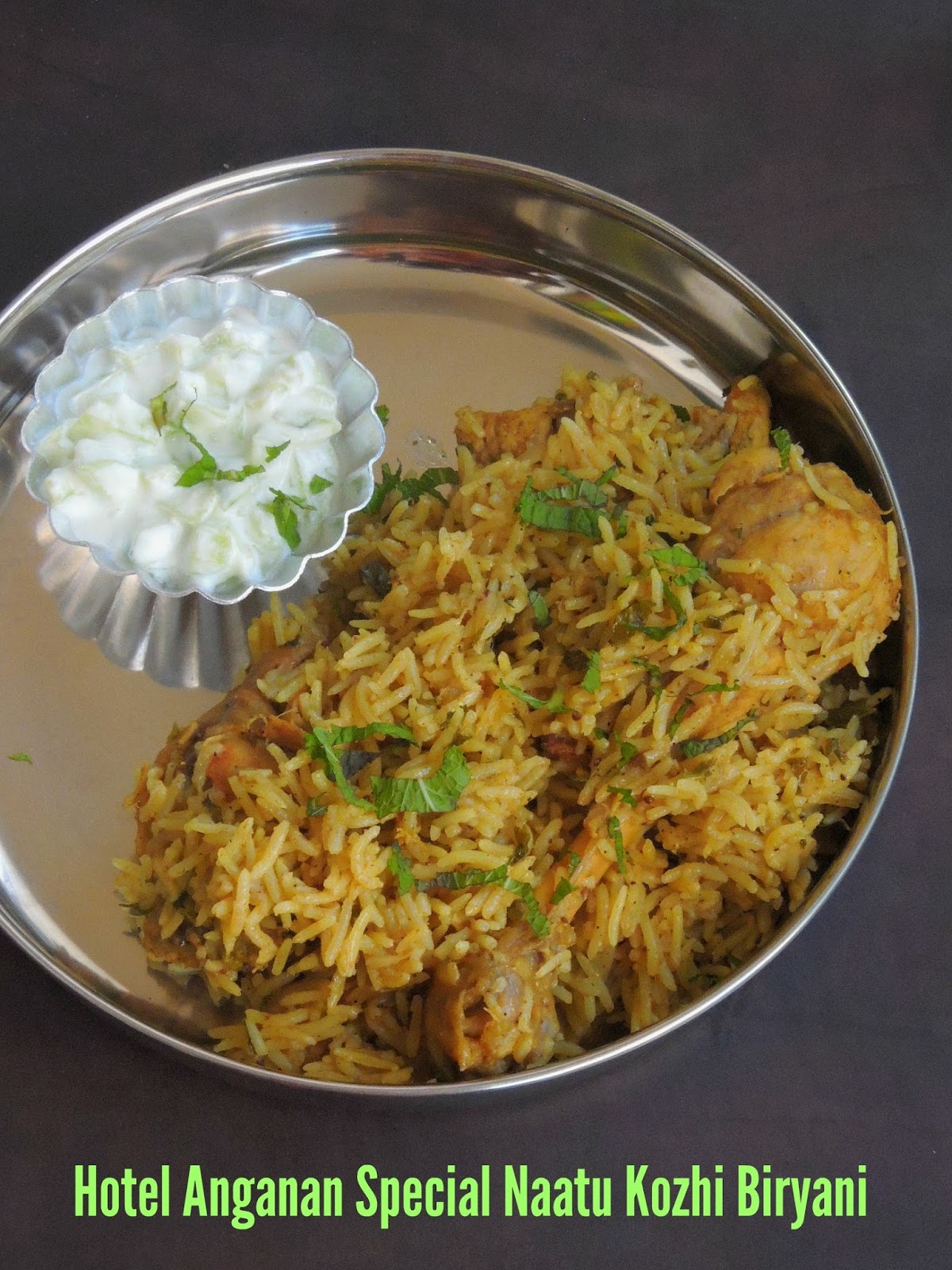 Priya's Versatile Recipes Kovai Hotel Angannan Naatu Kozhi Biriyani