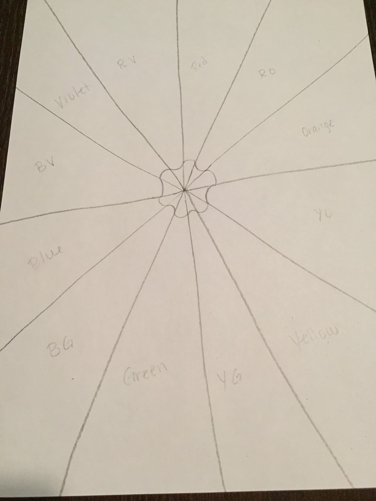 Pencils 'n Paintbrushes: Optical Illusion Color Wheel