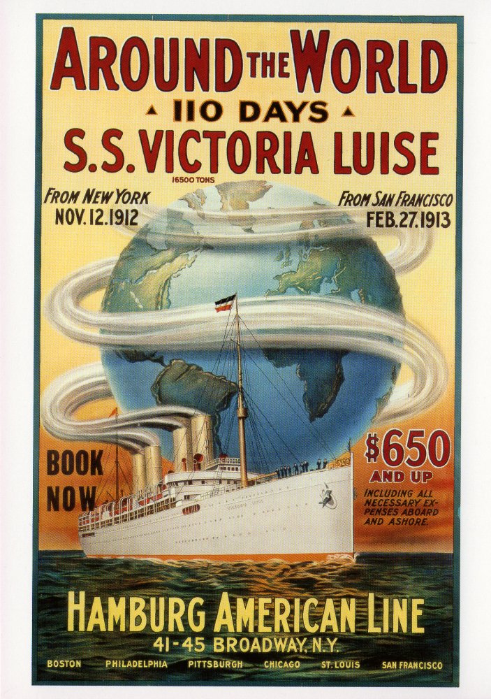 PoSeWe Maritime Bilder Hamburg American Line, Hamburg Around the World