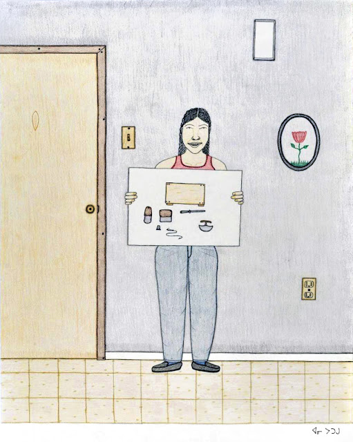 Annie Pootoogook, “Showing a Drawing”, 2001-2002 © Annie Pootoogook