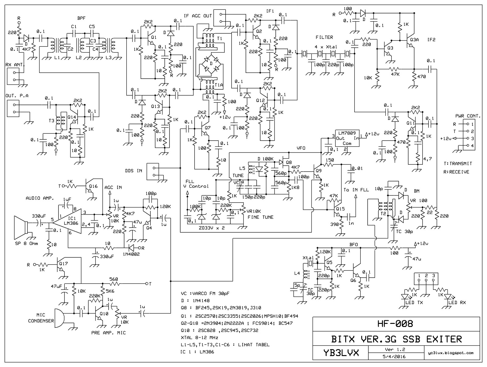 BITX VER.3G SSB TRANSCEIVER ~ YC3LVX